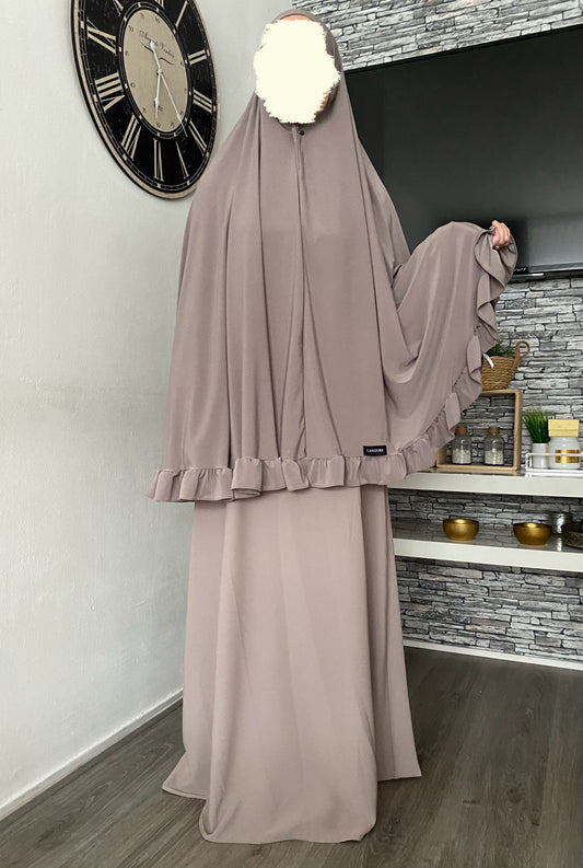 RUFFLE SET(KHIMAR+ABAYA)