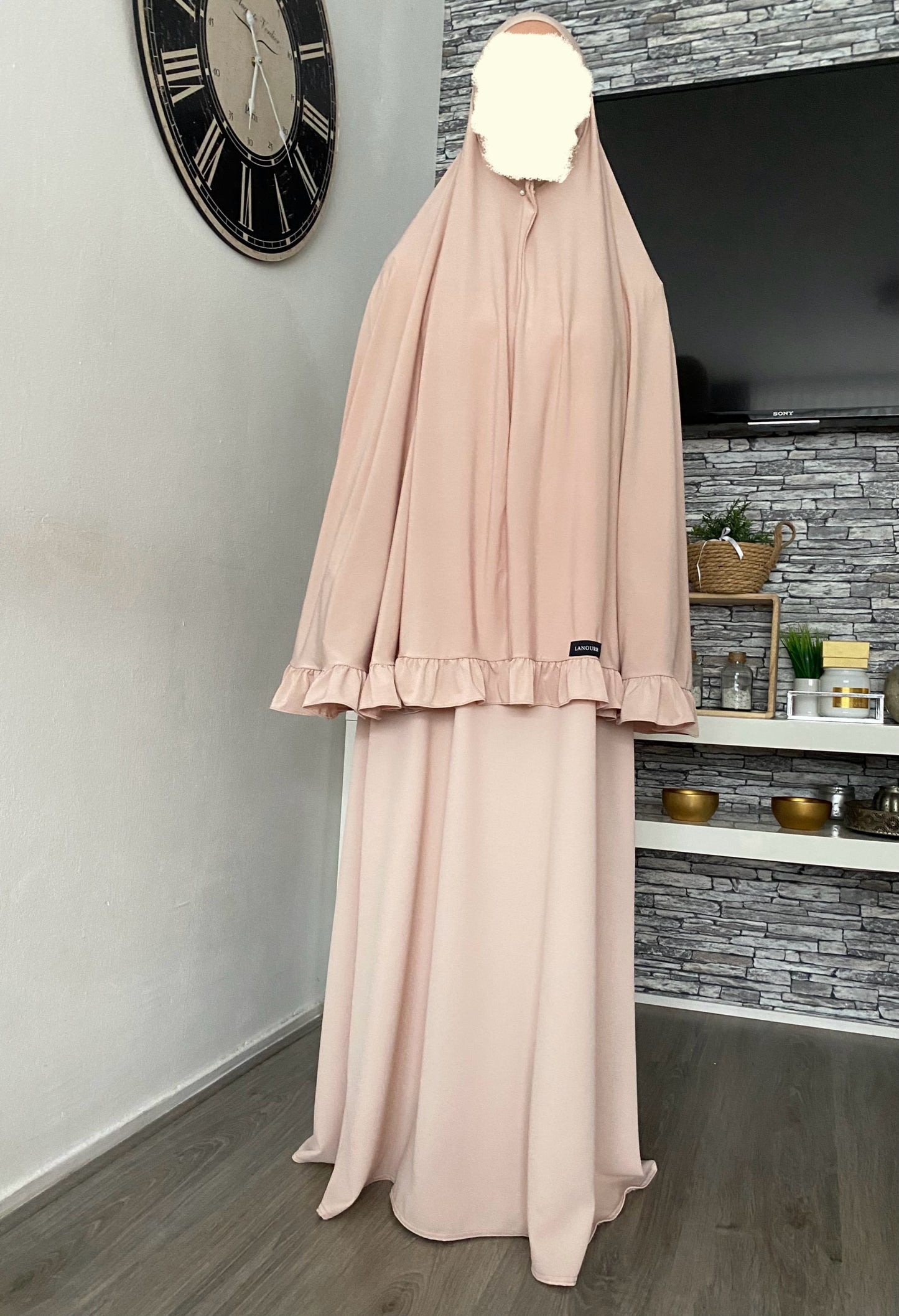 RUFFLE SET(KHIMAR+ABAYA)